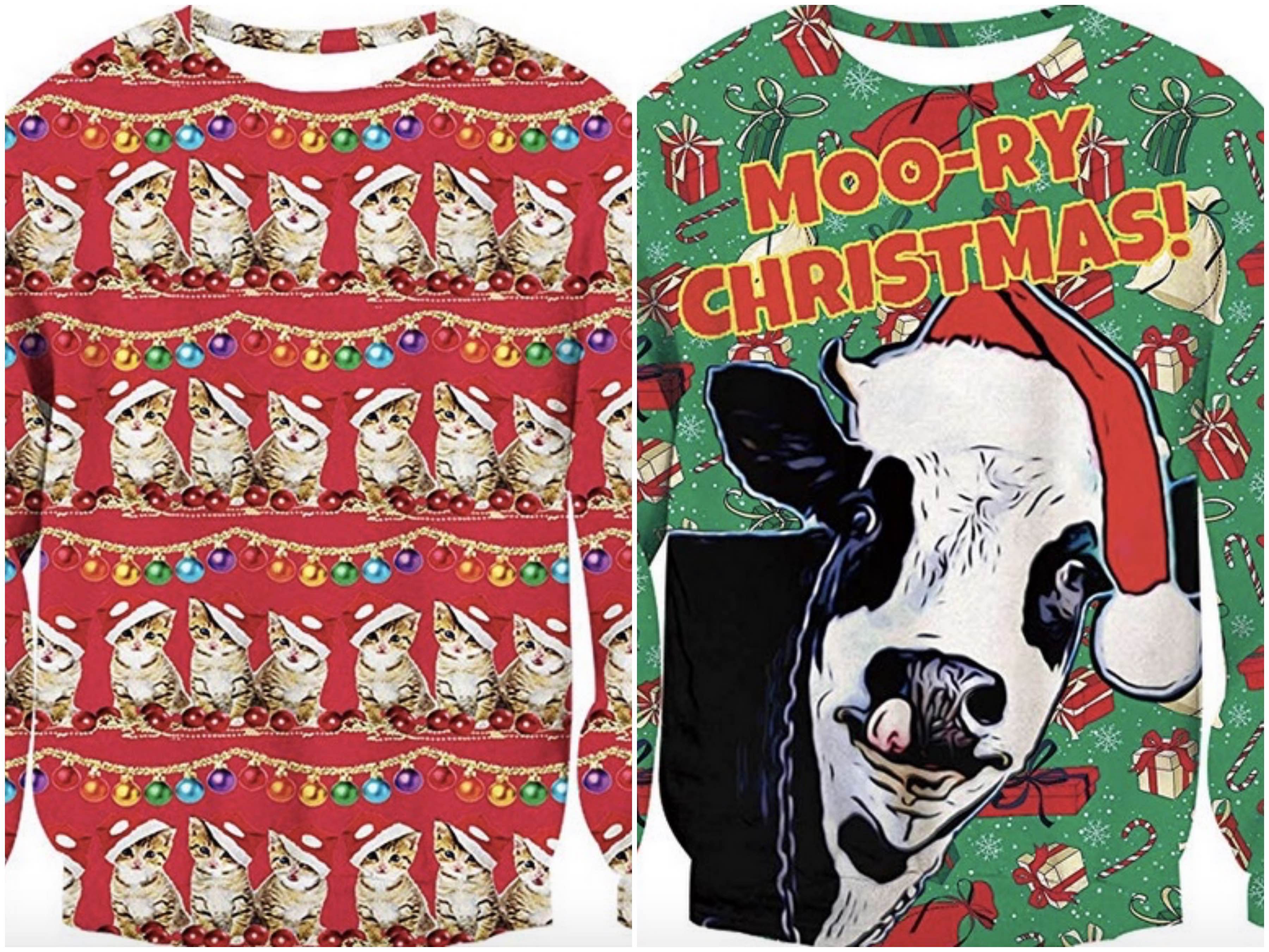 Pull De Noël Moche Lapin - Sweatshirt Drôle Pour Adultes Et Enfants - Cadeau Humoristique Fêtes