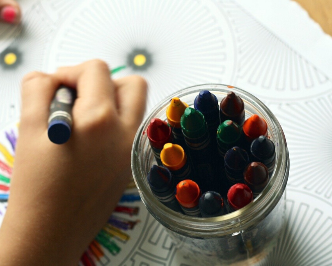 crayons-idée occupation enfants