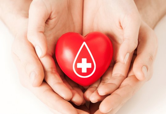 coeur rouge don de sang