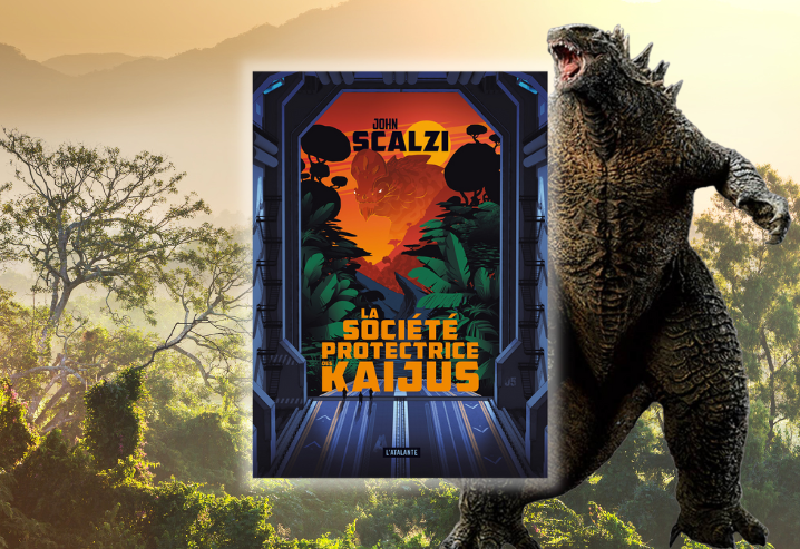 couverture du livre La Société protectrice des Kaijus avec un visuel de Godzilla